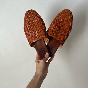 Billabong Leather Woven Mules